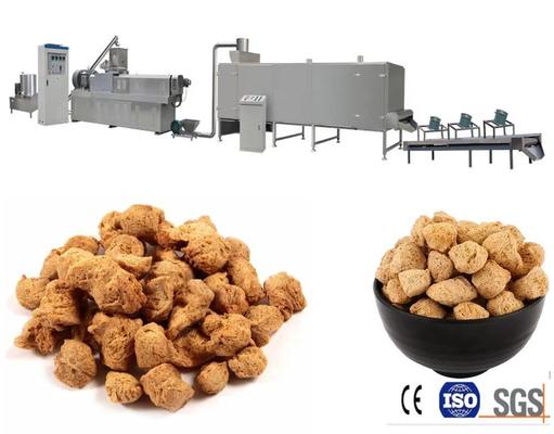 كامل التلقائي محكم بروتين الصويا / فول الصويا اللحوم ماكينة ستانلس ستيل 304