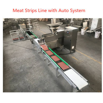 ماكينة تقطيع شرائح اللحم دارين / كلب شرائط اللحم يعامل خط تجهيز أغذية الحيوانات الأليفة