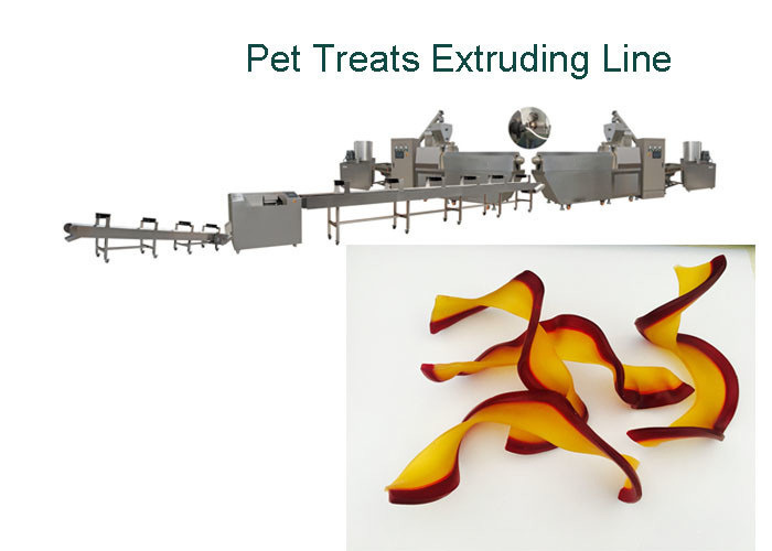 التوأم اللون الملتوية الشكل أغذية الحيوانات الأليفة آلة مضغ العلكة الكلب وجبات خفيفة خط الانتاج