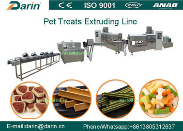 100kg / h عالية السعة الكلب الغذاء الطارد آلة لصنع الحيوانات الأليفة وجبة خفيفة