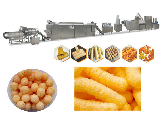 70kw 3 المرحلة 150 كجم / ساعة الفولاذ المقاوم للصدأ آلة نفخة وجبة خفيفة