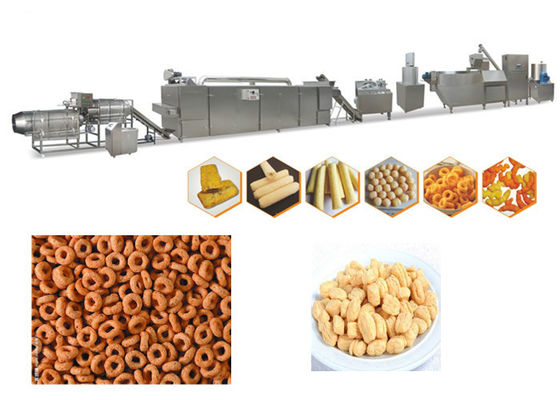 70kw 3 المرحلة 150 كجم / ساعة الفولاذ المقاوم للصدأ آلة نفخة وجبة خفيفة