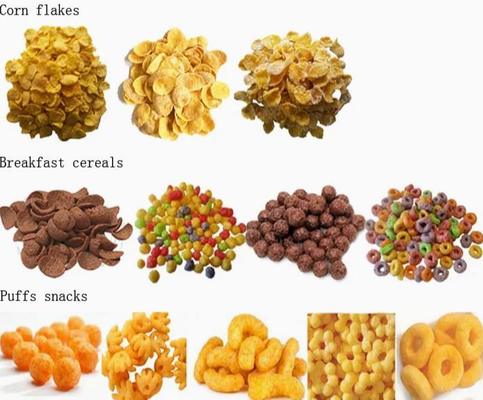 شهادة الموافقة المعتمدة رقائق ووجبات خفيفة آلة طحن الذرة SS304 380v 50hz 400-500kg/h