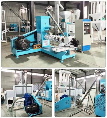 آلة بثق علف الأسماك والأطعمة الحيوانات الأليفة بشهادة CE، معدات بثق علف الحيوانات الأوتوماتيكية