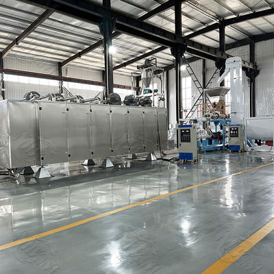 خط إنتاج أغذية الحيوانات الأليفة الجافة عالية السعة من الفولاذ المقاوم للصدأ بمسمارين 200 كيلو واط 1000 كجم/ساعة