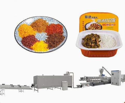 وجبة خفيفة طعام باثق آلة / أرز اصطناعي بثق خط مع سي