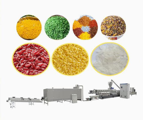 وجبة خفيفة طعام باثق آلة / أرز اصطناعي بثق خط مع سي