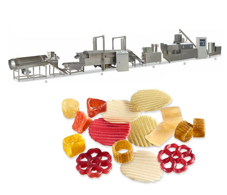 3D Pellets Fryer Snack Extruder Machine 100-150kg / Hr