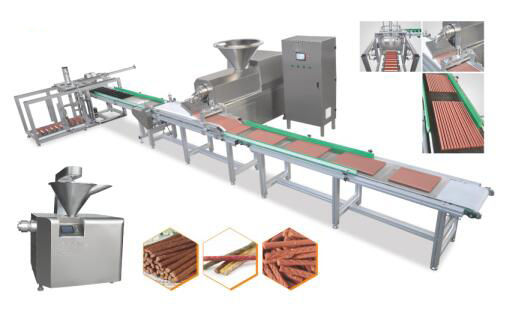 مضغ الكلب وجبات خفيفة الباردة آلة الطارد لصنع شرائح اللحوم