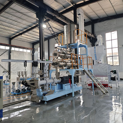 خط إنتاج أعلاف الأسماك العائمة 2 طن / ساعة Siemens PLC Coltroller