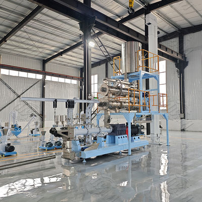 مزدوجة برغي الكلب الغذاء آلة الطارد مع سيمنز PLC