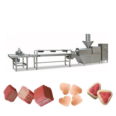 Jerky Meat Soft Dog خط إنتاج أغذية الحيوانات الأليفة سيمنز PLC