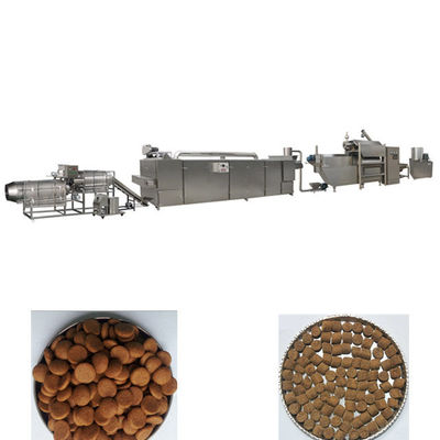 التوأم برغي الطارد أغذية الحيوانات الأليفة خط إنتاج ، أغذية الحيوانات الأليفة خط المعالجة