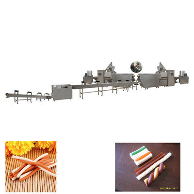 الكلب العناية بالأسنان مضغ أغذية الحيوانات الأليفة خط إنتاج واحد الطارد الفولاذ المقاوم للصدأ