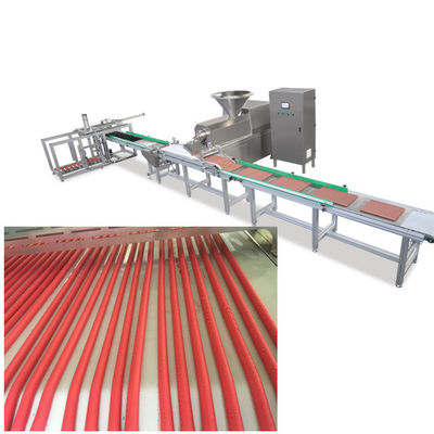 يعامل SUS304 Beef Jerky خط إنتاج أغذية الحيوانات الأليفة 500 كجم / ساعة