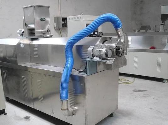 خط تغذية صحي مسحوق تغذية الحيوانات الأليفة خط إنتاج الإفطار عصيدة التوأم برغي