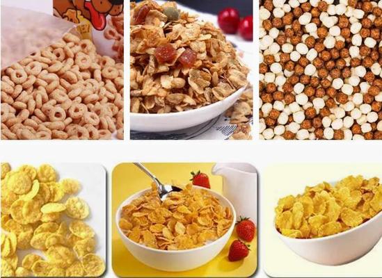 المستمر الذرة رقائق تجهيز خط الذرة رقائق الآلات