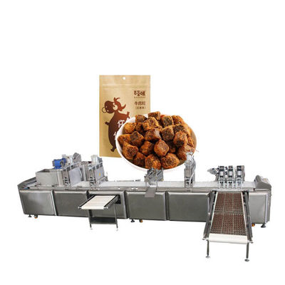 Siemens PLC Codfish Cubes Dog Food ماكينة الفولاذ المقاوم للصدأ