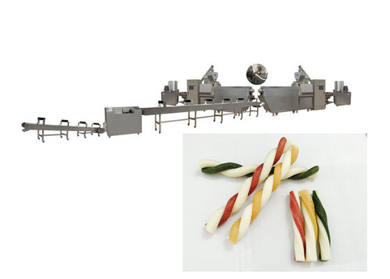 آلة صنع أعواد الدجاج والبيكون الطبيعية ذات الأربع نجوم الملتوية لعلاج أسنان الكلاب