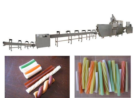 آلة بثق طعام الكلاب الأليفة، آلة معالجة طعام الحيوانات مع التحكم بـ PLC