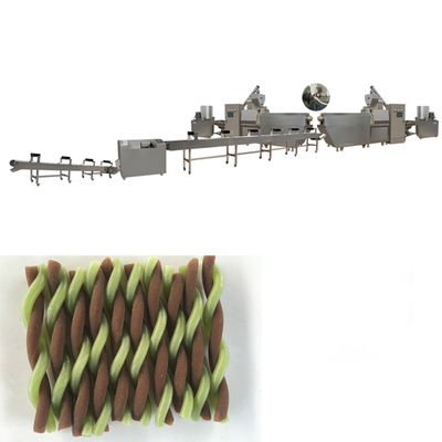 وافق سي التلقائي الكلب الغذاء الطارد مع القدرات 200-250kg، يعامل الحيوانات الأليفة / الكلب مضغ الغذاء تجهيز الخط