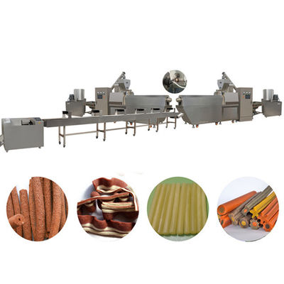 عظام صغيرة الكلب يعامل الوجبات الخفيفة خط تجهيز الأغذية، تويست الكلب الغذاء صانع آلة