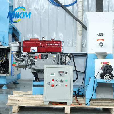 MIKIM محرك الديزل 20-50 كجم/ساعة أعلاف الأسماك العائمة ماكينة صنع الباليتات 5.5KW تخصيص الجهد المحرك أعلاف الأسماك ماكينة صنع الباليتات