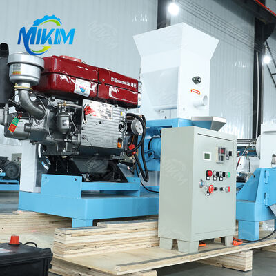 MIKIM محرك الديزل 20-50 كجم/ساعة أعلاف الأسماك العائمة ماكينة صنع الباليتات 5.5KW تخصيص الجهد المحرك أعلاف الأسماك ماكينة صنع الباليتات