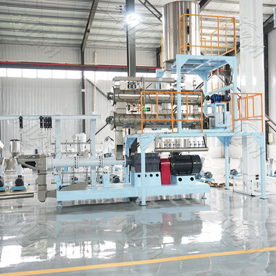 آلة بثق علف الحيوانات الأليفة المستمر والأوتوماتيكي بجهد 380 فولت/50 هرتز وقطر لولب 70-110 ملم لعلف الأسماك العائم