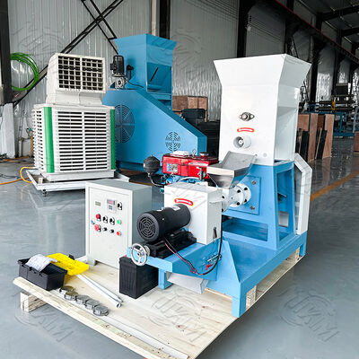 MIKIM محرك الديزل 20-50 كجم/ساعة أعلاف الأسماك العائمة ماكينة صنع الباليتات 5.5KW تخصيص الجهد المحرك أعلاف الأسماك ماكينة صنع الباليتات