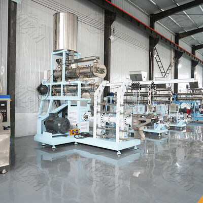 High Capacity Twin Screw Wet Extruder Machine Twin Screw Wet Extruder / Expander for Floating Fish Feed and Pet Food Production