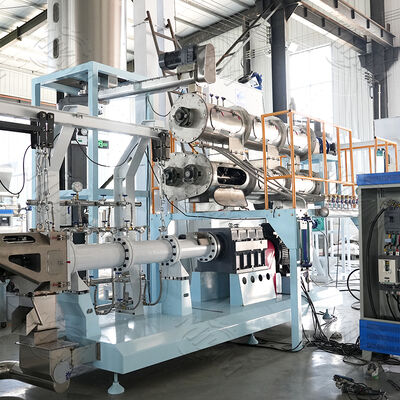 3-5طن/ساعة آلية عائمة الغرق صلب الغذاء خط إنتاج مزدوج المسمار كلب الغذاء محرك طحن الغذاء الأسماك العائمة حبة محرك طحن