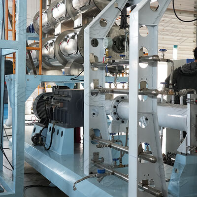 3-5طن/ساعة آلية عائمة الغرق صلب الغذاء خط إنتاج مزدوج المسمار كلب الغذاء محرك طحن الغذاء الأسماك العائمة حبة محرك طحن