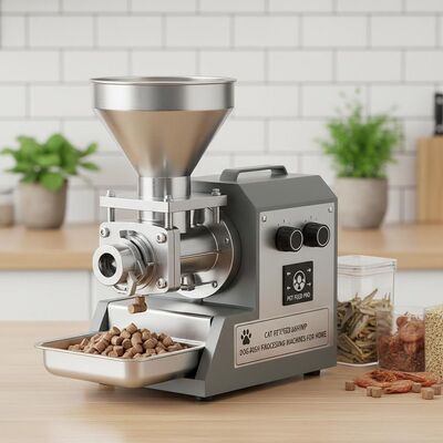 آلة بثق طعام الحيوانات الأليفة العائمة من الأسماك والروبيان، آلات معالجة طعام الكلاب للاستخدام المنزلي