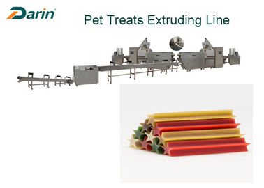 ثنائية اللون على شكل تويست الكلب الغذاء النتوء آلة يعامل وجبات خفيفة تجهيز الخط