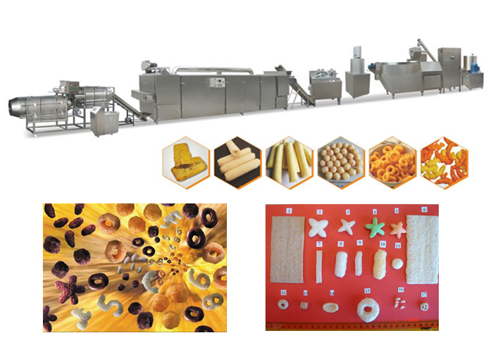 سريع سرعة عالية السعة آلة النفخة وجبة خفيفة الغذاء الذرة النفخة صنع وجبات خفيفة