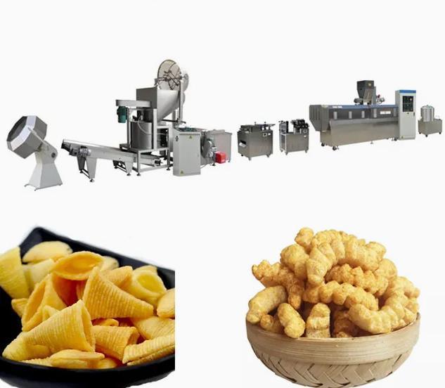 ستانليس ستيل 304 آلي نفث الذرة آلة مع 100-150kg لكل ساعة