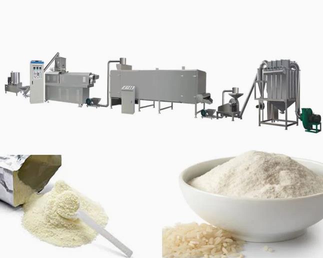 150kg / هر الغذائية رايس مسحوق الغذاء الطارد آلة تجهيز الخط