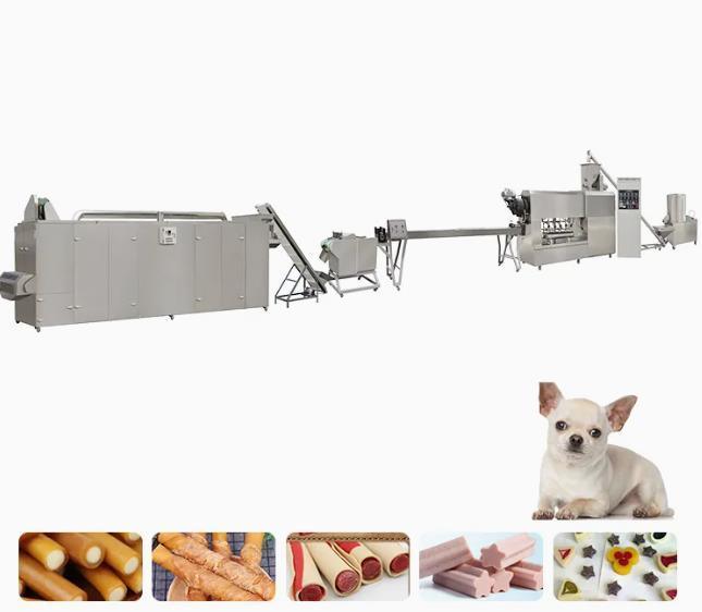 برغي واحد مقذوف 250 كجم / ساعة 35KW آلة علاج الحيوانات الأليفة