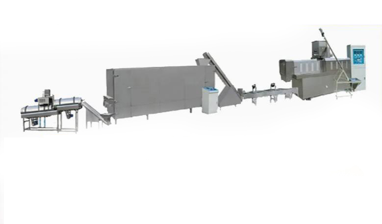 خط تغذية صحي مسحوق تغذية الحيوانات الأليفة خط إنتاج الإفطار عصيدة التوأم برغي