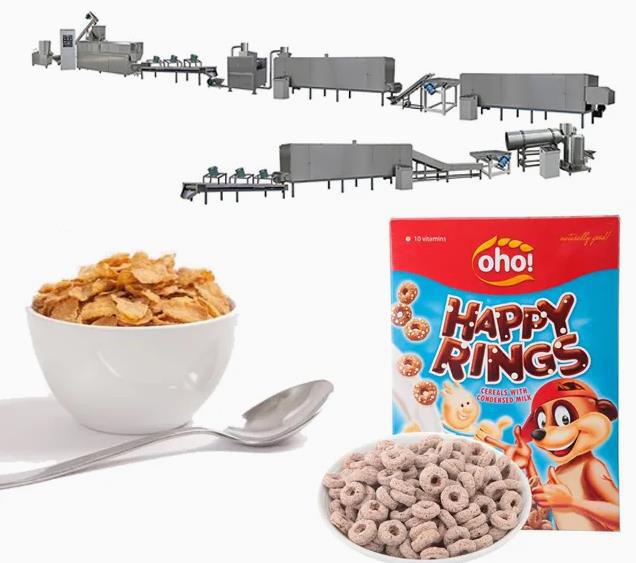 إنجليش كورن فلاكيس بروسسينغ لين رقائق الذرة ماكينة