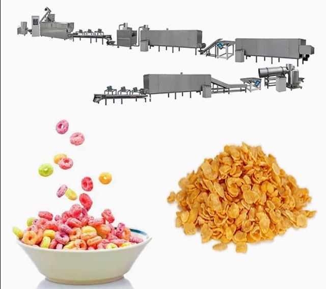 304 الفولاذ المقاوم للصدأ الذرة فليك ماكينة ل كيلوغ و نستله المنتجات