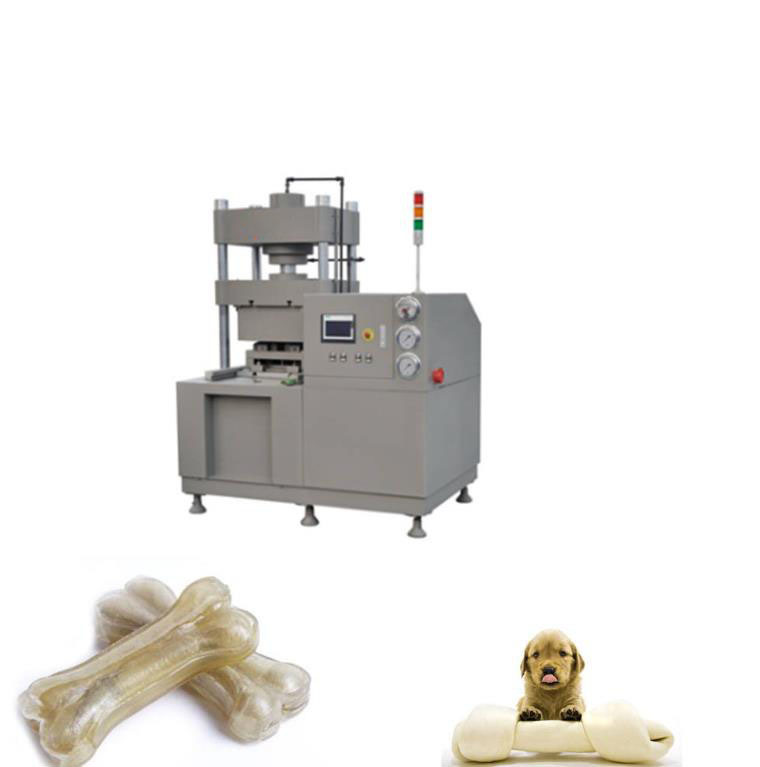 آلات أغذية الحيوانات الأليفة عظام مضغ الحيوانات الأليفة مع جلد البقر أو جلد الخنزير أو جلد الغنم كمادة