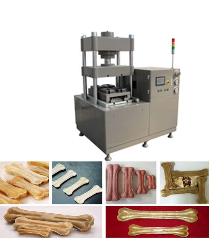 آلة صنع عظام الكلاب من الجلد الخام المضغوط