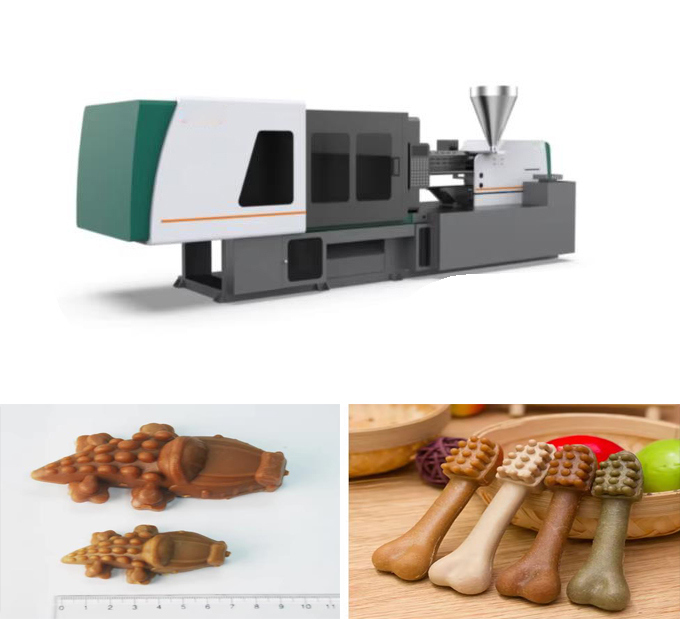 الوجبات الخفيفة العناية بالأسنان الكلب معالجة آلة سطح المكتب آلة صناعة الحقن 8.9x2.3x2.8m