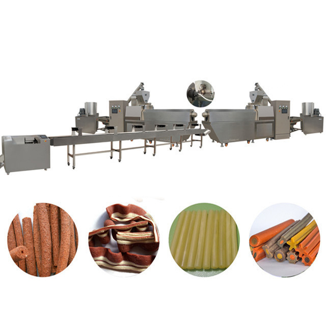 عظام صغيرة الكلب يعامل الوجبات الخفيفة خط تجهيز الأغذية، تويست الكلب الغذاء صانع آلة