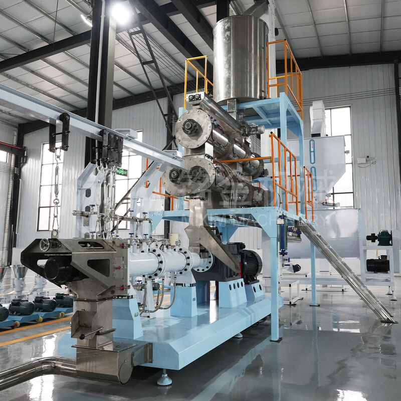 Continuous & Automatic Twin Screw Extruder 70-110 mm Screw Diameter 380V/50Hz Pet Food Extruder Machine